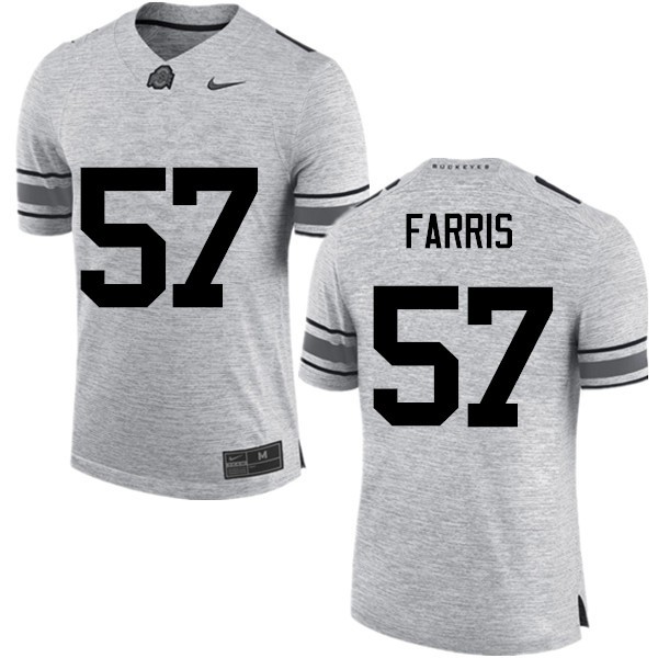 Ohio State Buckeyes #57 Chase Farris Men University Jersey Gray